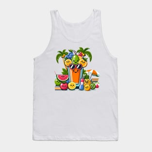 Tutti frutti fruit, spring summer, seaside, beach Tank Top